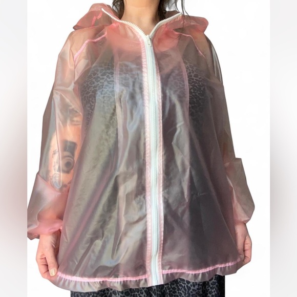 Forever 21 Sheer Pink Windbreaker - Picture 7 of 9